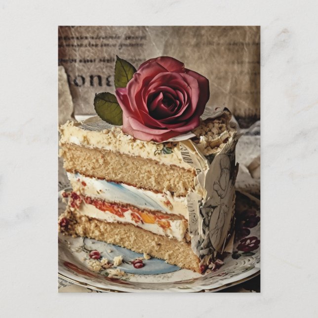 Carte Postale Gâteau de Mariage (Devant)