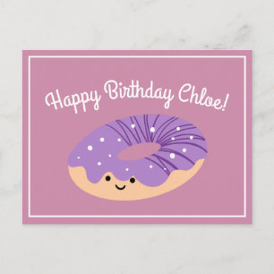 Carte Postale Gâteau de naissance Purple Galaxy Sprinkles