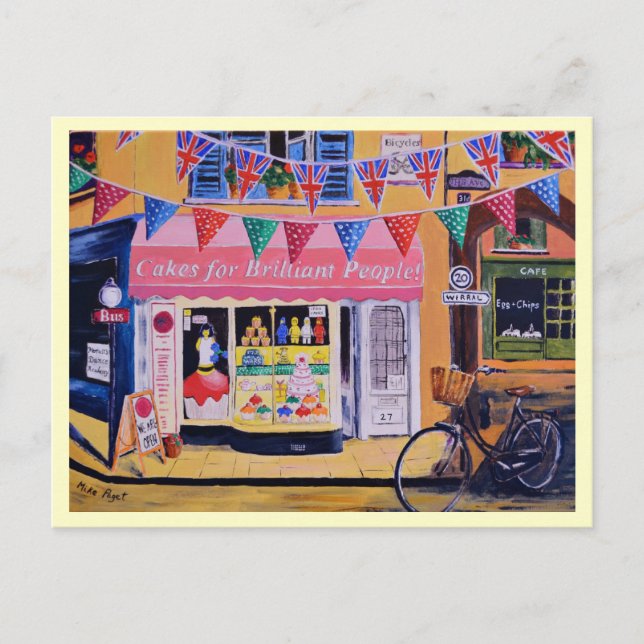 Carte Postale Gâteaux Pour Des Gens Brillants (Devant)