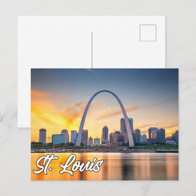 Carte Postale Gateway Arch, St. Louis, Missouri, USA (Devant / Derrière)