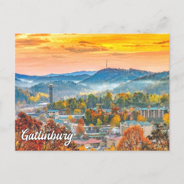 Carte Postale Gatlinburg, Tennessee, États-Unis (Devant)