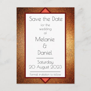 Carte Postale Gatsby Art déco moderne Parties scintillant Simple