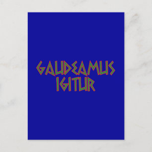Carte Postale gaudeamus igitur Latein latin