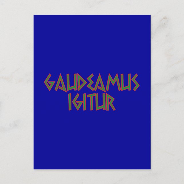 Carte Postale gaudeamus igitur Latein latin (Devant)