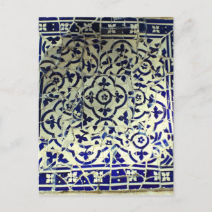 Carte Postale Gaudi's Park Guell Mosaic Tiles Barcelone