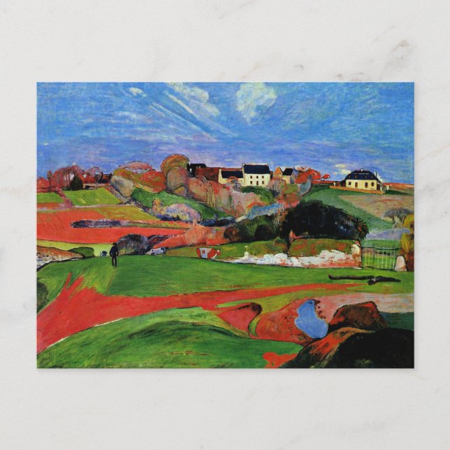 Carte Postale Gauguin - Paysage au Pouldu (Devant)