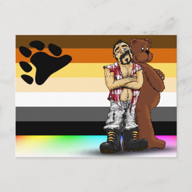 Carte Postale Gay bear flag Postal card (Devant)