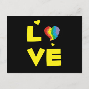 Carte Postale Gay Lesbienne "Amour" Fierté Cadeaux de Coeur