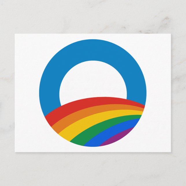 Carte Postale Gay pride Obama (Devant)