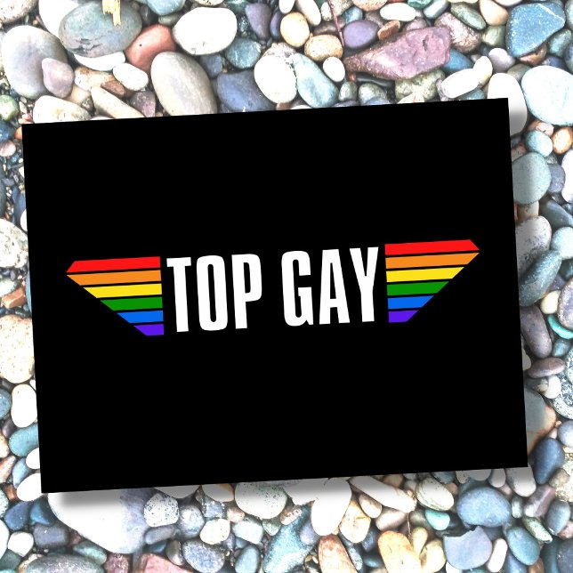 Carte Postale Gay pride Top Gay pride Rainbow Flag LGBT LGBT LGB (Créateur téléchargé)
