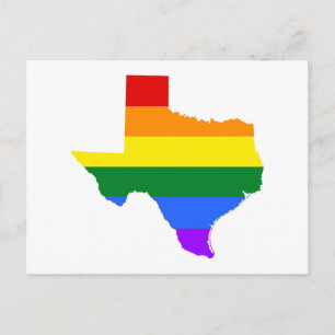 Carte Postale Gay   Texas Rainbow