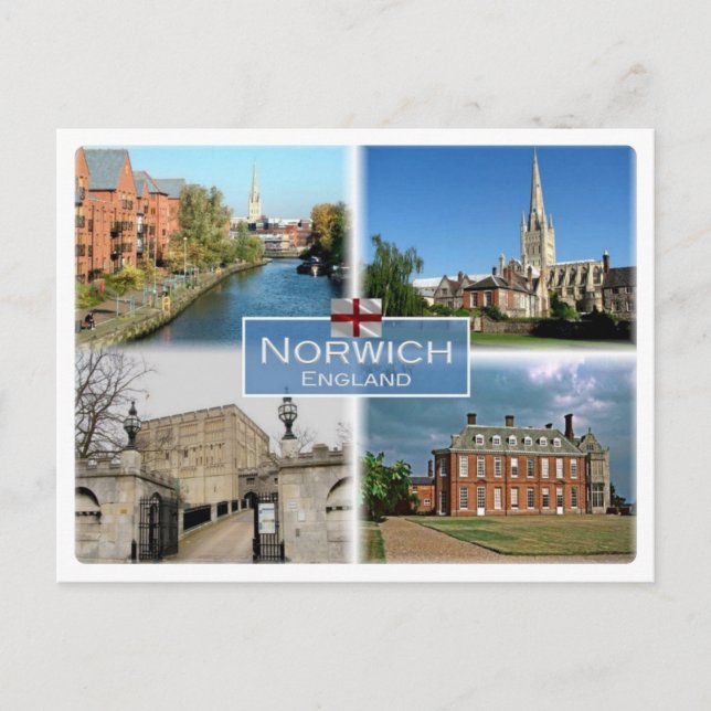 Carte Postale GB Royaume-Uni - Angleterre - Norwich Norfolk - (Devant)