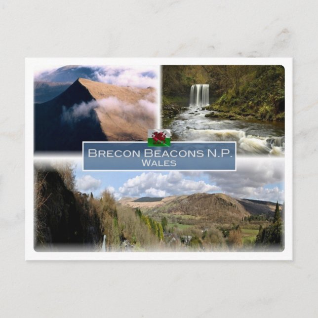 Carte Postale GB Royaume-Uni - Pays de Galles - Brecon Beacons N (Devant)