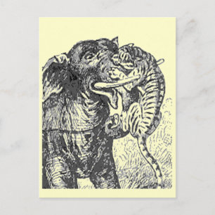 Carte Postale Geaux Purple et Gold Tigers