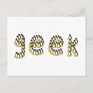 Carte Postale Geek Linux Tux