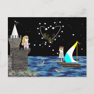 Carte Postale Geek Love Old Game School