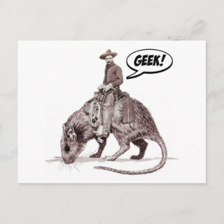 Carte postale Geek Rat Race Cowboy