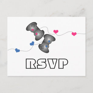 Carte postale Geeky Gamers RSVP