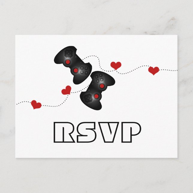 Carte postale Geeky Gamers RSVP (Dark) (Devant)