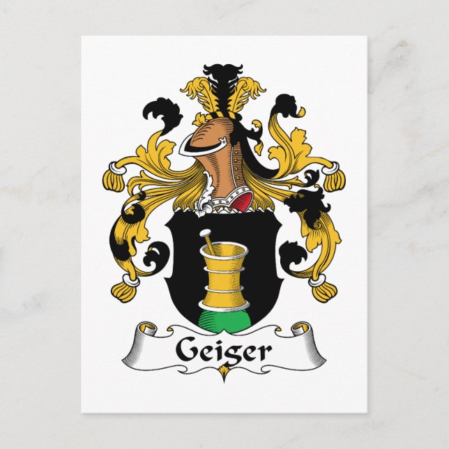 Carte Postale Geiger Family Crest (Devant)
