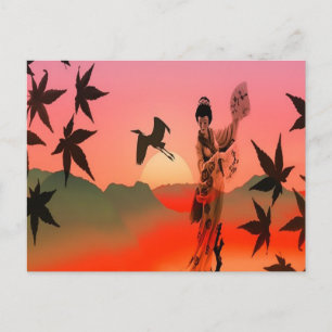 Carte Postale Geisha