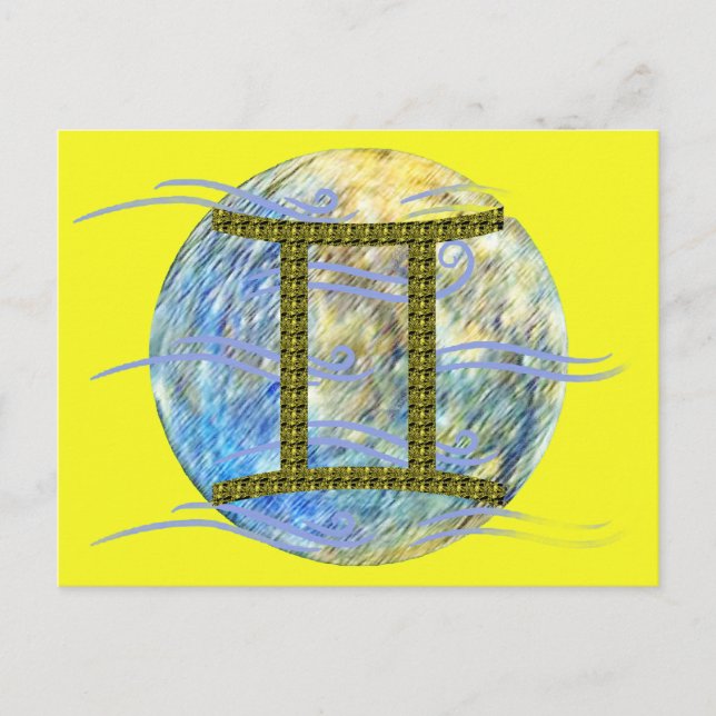 Carte Postale Gémeaux (Devant)