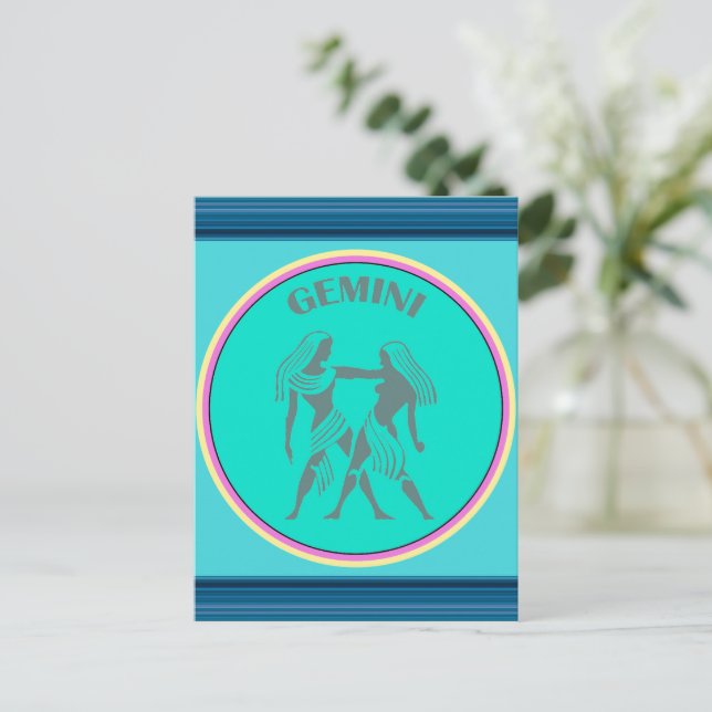 Carte postale Gemini (Debout devant)