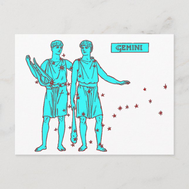 Carte Postale Gemini Zodiac (Devant)