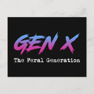 Carte Postale Gen X - Génération Feral