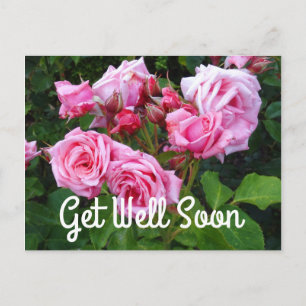 Carte postale Gene Boerner Rose #3 "Remettez-vous 