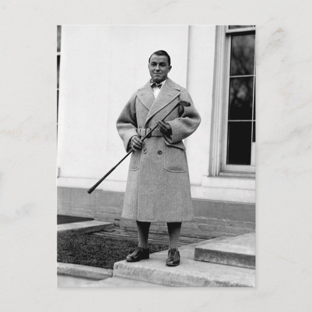 Carte Postale Gene Sarazen, années 1920 (Devant)