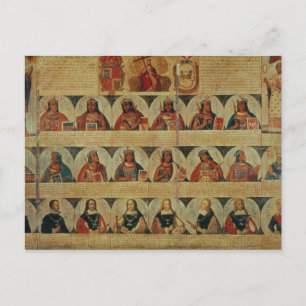 Carte Postale Généalogie des dirigeants inca et de leur espagnol