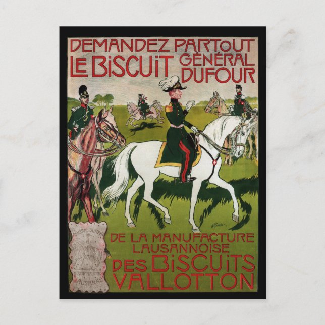 Carte Postale General Dufour Flour le Biscuit 1899 (Devant)