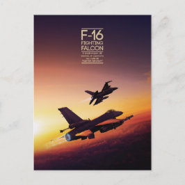 Carte postale General Dynamics F-16 Fighting Falco
