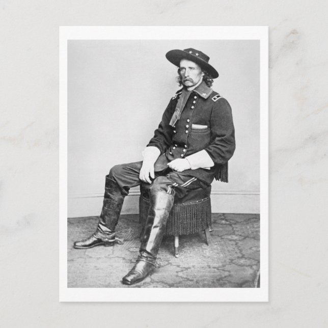Carte Postale Général George A. Custer (b/w photo) (Devant)
