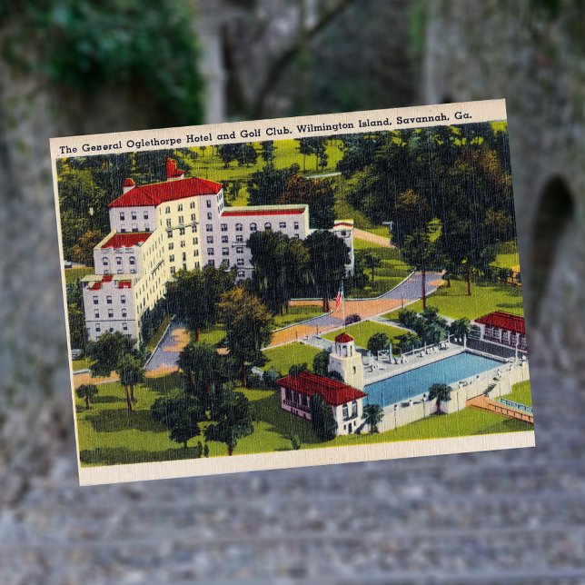 Carte Postale General Oglethorpe Hotel Golf Club Wilmington Isl (Créateur téléchargé)