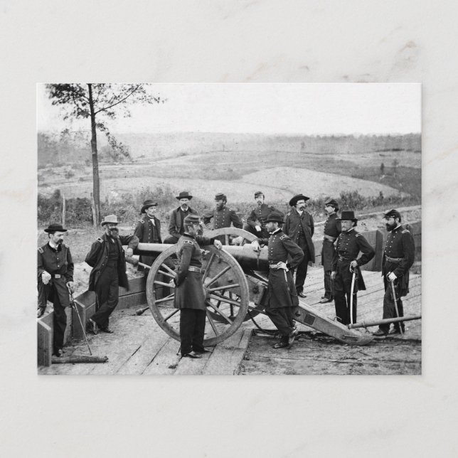 Carte Postale Général Sherman à Atlanta, 1864 (Devant)