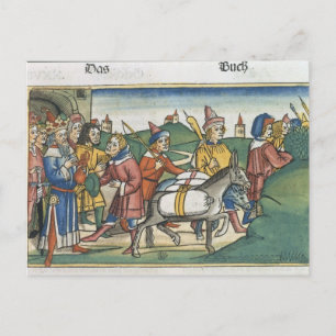 Carte Postale Genèse 42 25-28 Joseph envoie ses frères chez lui 