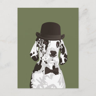 Carte Postale Génial chien Danse pour Amoureux de les chiens