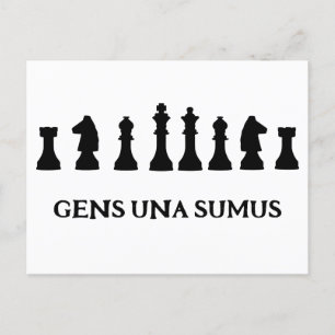 CARTE POSTALE GENS UNA SUMUS