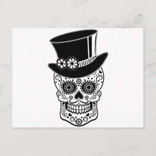 Carte Postale Gentleman Sugar Skull