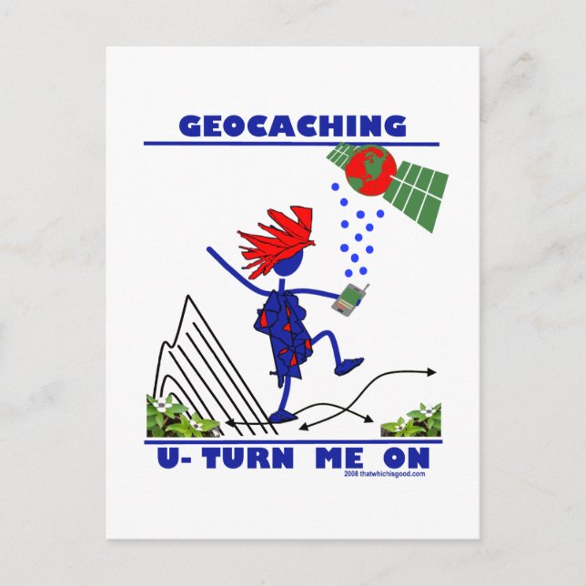Carte Postale Geocaching U Activer (Devant)