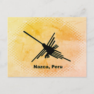 Carte Postale Géoglyphe de colibri de Nazca, Pérou