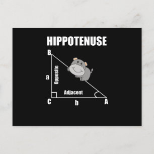 Carte Postale Géométrie nerd Hippotenuse Hypotenuse Mathématique