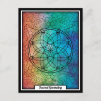 Géométrie Sacrée Personnalisée Mandala coloré