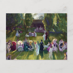 Carte Postale George Bellows Tennis à Newport