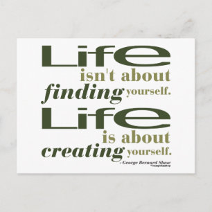 Carte Postale George Bernard Shaw Citation