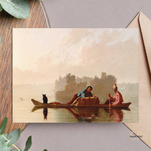 Carte Postale George Caleb Bingham Traders de fourrures Missouri