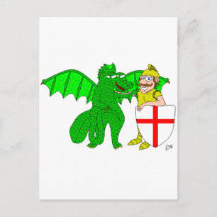 Carte Postale George et le Dragon