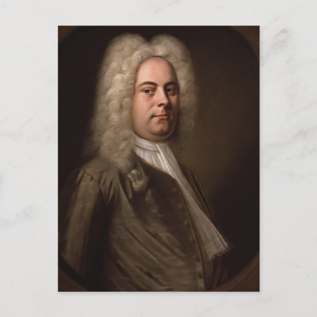 Carte Postale George Frideric Hanel par Balthasar Denner (Devant)